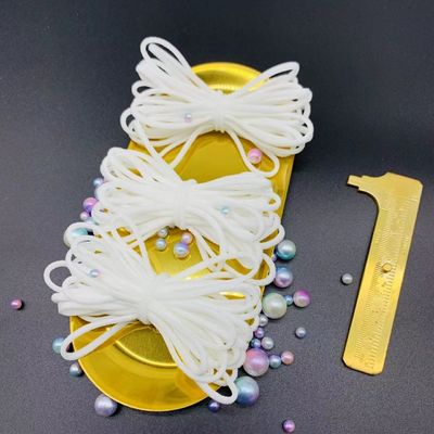 Нейлон лайкра вокруг эластичного струнного оркестра шнура веревочки Earloop связывает 2.5mm тесьмой 3mm 4mm 5mm 6mm