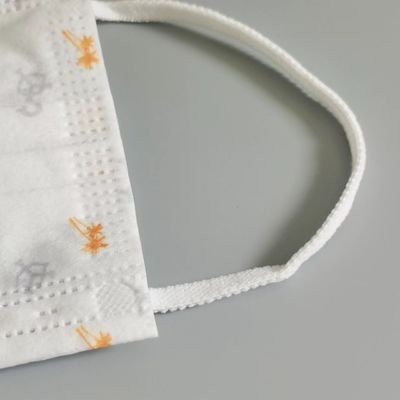 петля уха 5mm плоская связывает веревочку Facemask Earloop круглой эластичной строки белую устранимую